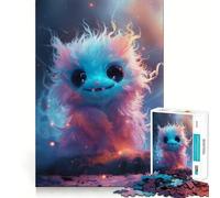 Puzzle Monstre Rose Non-Fillant 1000 Pièces Stimule l'esprit Découpe Nette Composants Robustes Divertissement captivant pour des Moments de détente à la Maison (50x75cm)