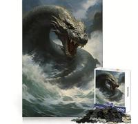 Puzzle Monstre Serpent de Mer 1000 Pièces pour Adolescents Améliore la Mémoire, Se Détend, Bords Précis, Cadeau Créatif (50x75cm)