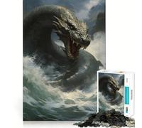 Puzzle Monstre Serpent de Mer 1000 Pièces pour Adolescents Améliore la Mémoire, Se Détend, Bords Précis, Cadeau Créatif (50x75cm)