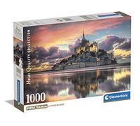 Clementoni - Puzzle 1000 pièces Mont Saint-Michel - Poster inclus, format panorama 70x50 cm - 14+