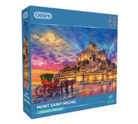 Puzzle Mont St Michele de 1000 pièces | France | Durable pour adultes | Planche 100 % recyclée de qualité supérieure | Excellent cadeau | Gibsons Games