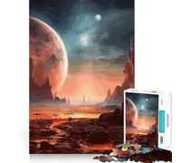 Puzzle Montagnes et Planètes 1000 Pièces pour Adolescents Stimule la Mémoire, Anti-Stress, Décoration Murale à Bords Serrés (38x52cm)