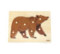 Puzzle montessori viga 44606 ours