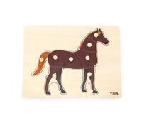 Puzzle montessori viga 44607 cheval