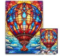 Puzzle Montgolfière 1000 pièces pour Adultes, Puzzle en Carton idéal pour décorer et stimuler Votre Cerveau, 26x38cm / 10,23x14,96 Pouces
