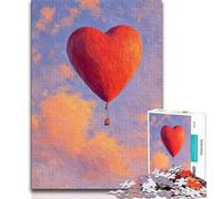 Puzzle Montgolfière Amour 1000 pièces pour Adolescents, Jeu éducatif et Stimulant, idéal comme Cadeau pour Toute la Famille (38x26cm)