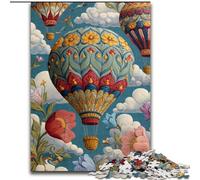 Puzzle montgolfière Fleuri pour Adolescents 1000 pièces, Jouet éducatif Amusant en Famille, décoration d'intérieur Unique (50x75cm)