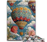 Puzzle montgolfière Fleuri pour Adolescents 1000 pièces, Jouets éducatifs et éducatifs, Jeux familiaux, Anniversaires et Cadeaux Uniques (38x26cm)
