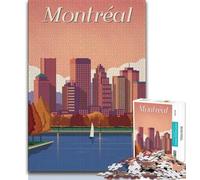 Puzzle Montréal 1000 pièces pour Adultes, Cadeaux, Aide Le Cerveau à exercer des Jouets addictifs pour cultiver la Patience, Excellent Cadeau 38x26cm