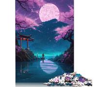 Puzzle Moonlight The Lake 500 pièces pour Adultes, Puzzles pour Adultes et Adolescents, Cadeaux du Père Noël Secret, 500 pièces (52 x 38 cm)