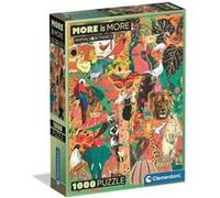 Puzzle More is more - Animaux sauvage et botanique 1000 pièces Multicolore