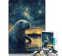 Puzzle Morse sous Les étoiles 1000 pièces pour Adolescents, Cadeaux, Jouets de Jeu, Chaque pièce est Unique - Jeu Familial Stimulant et Amusant 50x75cm
