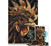 Puzzle mosaïque Coq 1000 pièces pour Adolescents, Jeu Mental Anti-Stress, découpe Premium, Cadeau Exquis (50x75cm)