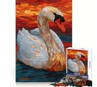 Puzzle mosaïque Cygne pour Adolescents 1000 pièces Jeu Intelligent et apaisant Découpe Lisse 38x52cm