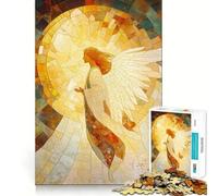 Puzzle mosaïque d'anges de 1000 pièces pour Adolescents Stimulation Cognitive,Divertissement,Assemblage précis,Aucune pièce détachée,Passe-Temps captivant (50x75cm)