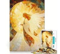 Puzzle mosaïque d'anges pour Adultes,1000 pièces,Jeu Stimulant l'esprit,découpe Nette,alignement Parfait,activité de Partage pour Les Proches (38x26cm)