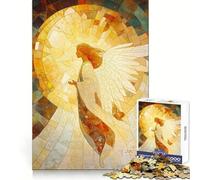 Puzzle mosaïque d'anges pour Adultes, 1000 pièces, Sharp Remember Calm Recreation Uniform Cut, Cadeau Festif (38x52cm)