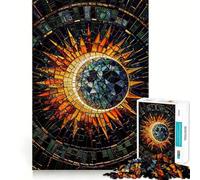Puzzle mosaïque Éclipse Solaire pour Adolescents, 1000 pièces, Jeu de logique Clair, Plaisir Lent, découpe Parfaite, Surprise d'anniversaire (50x75cm)