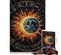 Puzzle mosaïque Éclipse Solaire pour Adolescents, 1000 pièces, Jeu de logique Clair, Plaisir Lent, découpe Parfaite, Surprise d'anniversaire (50x75cm)