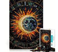 Puzzle mosaïque Éclipse Solaire pour Adultes, 1000 pièces, Jeu Intelligent, Calme et apaisant, Motif Assembler, Cadeau Exceptionnel (38x26cm)