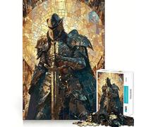 Puzzle mosaïque Guerrier Paladin 1000 pièces, Jeu d'intelligence et de Relaxation, pièce de Collection découpée avec précision (38x26cm)