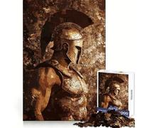 Puzzle mosaïque Guerrier Spartiate 1000 pièces pour Adolescents Renforce la mémoire Calme et sérénité Qualité supérieure Cadeau de Noël idéal 38x26cm