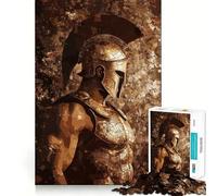 Puzzle mosaïque Guerrier Spartiate 1000 pièces pour Adolescents Renforce la mémoire Calme et sérénité Qualité supérieure Cadeau de Noël idéal 38x26cm