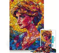 Puzzle mosaïque Portrait de la Princesse Diana, 1000 pièces, pour Adultes, Jeu de logique et de réflexion, détente et créativité, 38x26cm