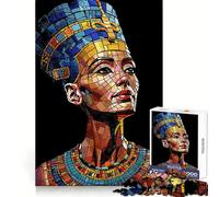 Puzzle mosaïque Portrait de Néfertiti pour Adultes, 1000 pièces, renforce la mémoire, détend et s'amuse, qualité supérieure, pour Les fêtes (50x75cm)