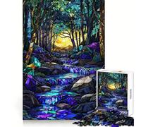 Puzzle mosaïque Prismatic Creek 1000 pièces pour Adultes, Jeu de réflexion, Moment de détente, œuvre d'art à Collectionner 38x26cm