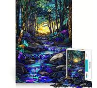 Puzzle mosaïque Prismatic Creek pour Adolescents, 1000 pièces, améliore la mémoire, Calme et Amusant, Bords précis, Cadeau Artistique 38x52cm