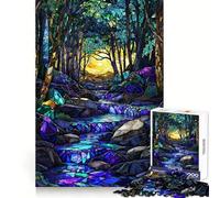 Puzzle mosaïque Prismatic Creek pour Adolescents, 1000 pièces, améliore la mémoire, Calme et Amusant, Bords précis, Cadeau Artistique 38x52cm