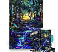 Puzzle mosaïque Prismatic Creek pour Adolescents, 1000 pièces, Jeu de logique et de réflexion, Calme et Amusant, Bords Lisses, Cadeau d'anniversaire 50x75cm