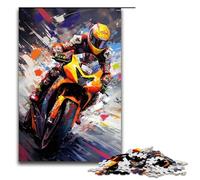 Puzzle MotoGP 1000 pièces par Splatters Beaucoup de Nuages colorés dans Le Ciel Puzzle pour Adultes Convient aux Couples et aux Adolescents de 14 Ans et Plus 75 x 50 cm