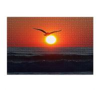 Puzzle Mouette 4000 Pieces Adultes, Puzzle 4000 Pieces Coucher Soleil, Puzzles Bois de Qualité Supérieure avec Une Boîte d'emballage Exquise, Jeu de Concentration Adultes, Cadeau Femme, Homme H-37