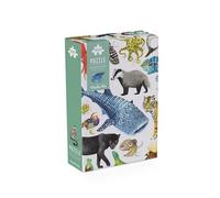Puzzle Moulin Roty Les animaux du monde 200 pièces