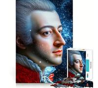 Puzzle Mozart avec étoiles pour Adultes, 1000 pièces, Jeu de logique et de réflexion, Anti-anxiété, découpe précise, Cadeau élégant (38x26cm)