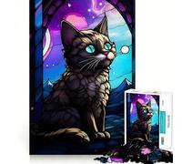 Puzzle Munchkin Cat Les Adolescents Sauvages 1000 Pièces Jeu de Réflexion Atelier d'art Apaisant et Amusant Objet de Collection à Assembler (38x52cm)