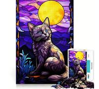 Puzzle Munchkin Chat Tacheté 1000 Pièces pour Adolescents Jeu de Réflexion et d'Expérience Décoration Murale Fixe et Amusante (50x75cm)