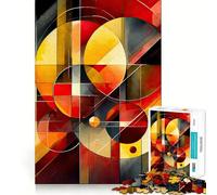 Puzzle Mural Abstrait et coloré de 1000 pièces pour Adolescents Un Jeu de mémoire Amusant et Relaxant à Partager en Groupe à l'intérieur (50x75cm)
