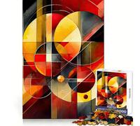 Puzzle Mural Abstrait et Vibrant pour Adolescents, 1000 pièces, entraînement Intelligent, évasion reposante, découpe Impeccable, Surprise de Noël (50x75cm)