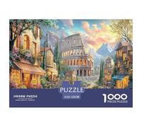 Puzzle Mural Adulte sur Le thème du Village Romain scène du Colisée, Jeu éducatif et détendu, 1000pcs, 52x38 cm.