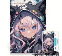 Puzzle Mural Anime Girl Graffiti 1000 pièces Jeu de développement cognitif Surface Lisse sans bavures Activité relaxante en Groupe à l'intérieur (38x26cm)