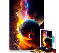 Puzzle Mural Jaune de 1000 pièces pour Adolescents,Jeu de réflexion,découpe Laser pour Un Assemblage Parfait,activité de Groupe relaxante en intérieur (50x75cm)