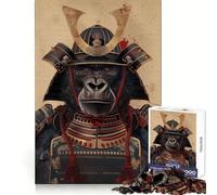 Puzzle Mural Samouraï Gorille 1000 pièces pour Adultes Stimule la mémoire, Plaisir en Groupe, Bords Nets, Cadeau élégant (50x75cm)