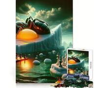 Puzzle Mural surréaliste de 1000 pièces représentant Une Fourmi, idéal pour Les Adolescents Jeu Intelligent et Relaxant, Assemblage du Motif Liste de souhaits du Père Noël 50x75cm
