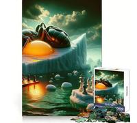 Puzzle Mural surréaliste de 1000 pièces représentant Une Fourmi, idéal pour Les Adolescents Stimule la mémoire, Plaisir Lent et Bords Nets Idée Cadeau de Noël 38x52cm
