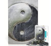 Puzzle Mural Yin Yang en métal pour Adultes,1000 pièces,Jeu Stimulant l'esprit,découpe Nette,alignement Parfait,activité de Partage pour Les Proches (50x75cm)