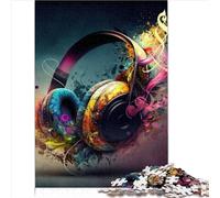 Puzzle Musical avec écouteurs pour Adultes, 1000 pièces, pour Tout-Petits, Enfants, garçons et Filles, Excellent Cadeau pour Adultes (26 x 38 cm)