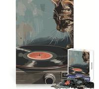 Puzzle Musical Chat pour Adultes 1000 pièces,Stimulation cérébrale,détente,Cadeau créatif et Bien ficelé (50x75cm)